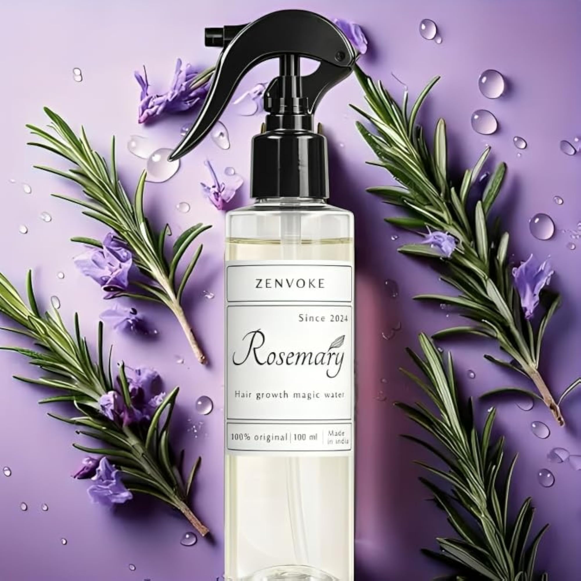 Pure Rosemary Water, Natural Hair Growth Tonic
